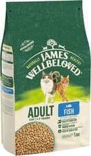Image of James Wellbeloved Adult Fish 1.5 Kg Bag, Hypoallergenic Dry Cat Food