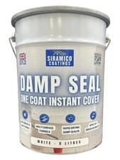 Image of Damp Seal Paint One Coat | 500ml 1, 2.5 & 5 Litres Matt White | Fast Drying