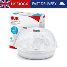 Image of NUK Micro Express Plus Microwave Bottle Steriliser | Sterilises up to 4 Baby Bot