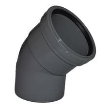 Image of FLOPLAST 110mm Ring Seal Soil Offset Top Bend - Grey - PACK OF 2