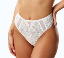 Image of Ann Summers, Fiercely Sexy, Brazilian, White/nude, 12, Bridal