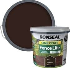 Image of RONSEAL ONE COAT FENCE LIFE DARK OAK 5L