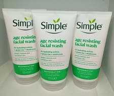 Image of 3 x Simple Regeneration Age Resisting Facial Wash 150ml, For All Skin Types