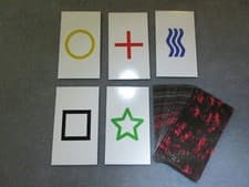 Image of 2PK E03C Low Cost zener style ESP Testing Cards - not marked - not a magic trick