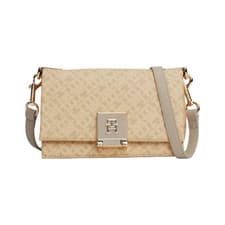 Image of Tommy Hilfiger Womens Beige Crossover Mono Shoulder Bag AW0AW17028