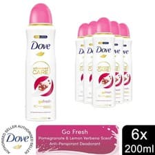Image of 6x Dove Advanced Care Antiperspirant Deodorant Pomegranate&Lemon Verbena, 200ml