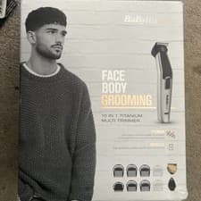 Image of Babyliss Men 10 In 1 Titanium Multi Trimmer Face Body Beard Grooming Cordless