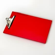 Image of Rapesco CD1000R2 Heavy Duty Clipboard with pen holder A4 - Red