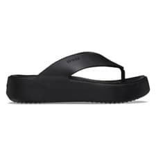 Image of New Womens CROCS GETAWAY PLATFORM FLIP FLOPS 209410-001 BLACK US W 5-8 TAKSE