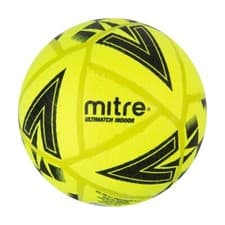 Image of 16.99 NEW size 5 Mitre Ultimatch Yellow Indoor Quality Football EXCEL