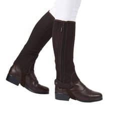 Image of Dublin Easy Care Childs Half Chaps Brown