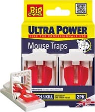 Image of The Big Cheese Ultra Power Ready-Baited Mouse Trap - Twin Pack - Reusable Mouse