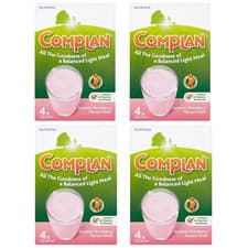 Image of Complan Vitamin Rich Drink Strawberry Flavour 4 x 55g Sachets - Pack of 4