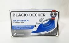 Image of BLACK+DECKER IR03V Easy Steam Compact Iron, Blue - NEW OPEN BOX