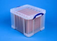 Image of Really Useful Boxes Large Clear Lidded Storage Box 5 Litre-84 Litre Multi-Pack