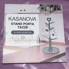 Image of Mug Holder Tree - Removable Organizer Rack Stand with Hooks for Countertop Home