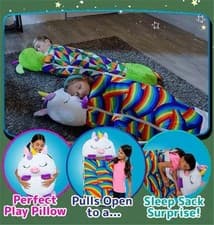 Image of NEW Large Size Happy Sleeping Bag Kids Play Pillow Soft Nappers Warm Cute Gift🔥
