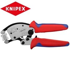 Image of Knipex Twistor16 Crimping Pliers For Wire End Sleeves Self Adjusting 97 53 18