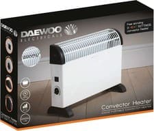 Image of Convector Heater 3 Heat Settings Free Standing Thermostat Control -Daewoo