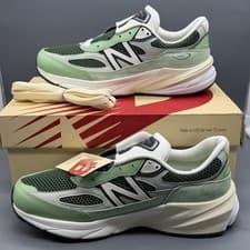 Image of New Balance 990v6 Men’s 8 Casual Sneakers Natural Mint Made in USA Shoes NWT!