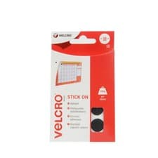 Image of Velcro Stick On Black Coins 16mm x 16 Sets 60228