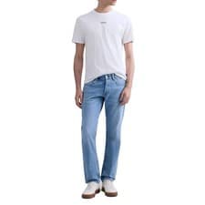 Image of REPLAY MEN'S CENTRE LOGO T-SHIRT M3098 - WHITE
