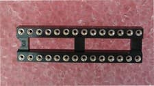 Image of 28 pin DIL, DIP IC socket, Turned Pin, QTY 5