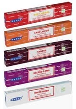 Image of 5 Packs Of Satya Incense - 30+ Scents Available - 12 Sticks Per Pack -Meditation