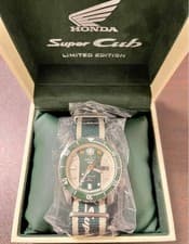 Image of SEIKO 5 Sports HONDA Super Cub Watch Wristwatch SBSA181 Limited Model Green New