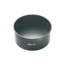 Image of MasterClass 20cm Non-Stick Loose Base Deep Round Cake Pan – Dishwasher Safe
