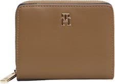 Image of (Tommy Hilfiger) TOMMY HILFIGER Iconic Medium Zip Flap Wallet Brown R07