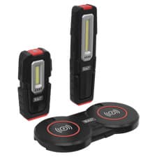 Image of Sealey LEDWCBCOMBO4 Inspection Lights 3W & 5W & Double Wireless Charging Base