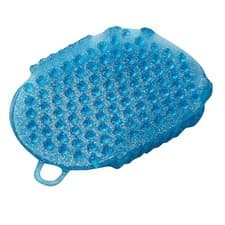 Image of Roma Glitter Double Sided Massage Mitt - Blue