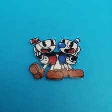 Image of Cuphead - Cuphead and Mugman pin badge - Hit video game and streaming TV series