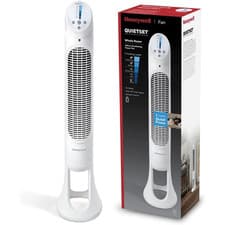 Image of Honeywell HYF260 Quietset 32" Inch Oscillating Tower Fan, 5 Speeds - White