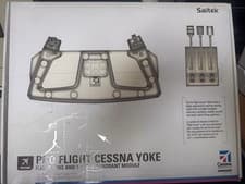 Image of Saitek Pro Flight Yoke and Quadrant. Saitek Multi Panel And Saitek Switch Panel