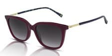 Image of Joules Sunglasses Women's Iris JS7100 270 Shiny Dark Mulberry Crystal/Grey