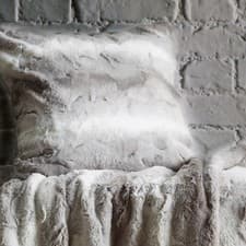 Image of Ultra Plush Faux Fur Luxury Reversible Throw 130cm x 180cm Natural or Grey
