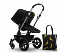 Image of bugaboo cameleon 3 + andy warhol black/banana