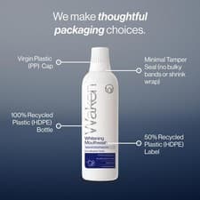Image of Waken Whitening Mouthwash, clinically Tested whitening Formula for a Brighter Sm