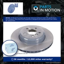 Image of 2x Brake Discs Pair Vented Rear 345mm ADB114379 Blue Print Set 34206797607 New