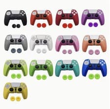 Image of Game Controller Grip + Thumbstick Cap Set – Compatible with PS5 Controllers