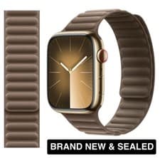 Image of Genuine Apple Watch Magnetic Link FineWoven Band TAUPE 42mm 41mm 40mm S/M - NEW