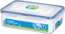 Image of Lock & Lock HPL824 Rectangular Storage Container - Clear/Blue, 1.6 L