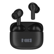Image of Groov-e Ultra Buds True Wireless Earphones Bluetooth Noise Cancelling Black