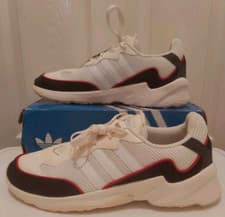 Image of ADIDAS 20 20 FX RUNNING TRAINERS MENS UK 12 CLOUD WHITE BLACK NEW WITH TAGS