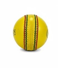 Image of CRICKET BALL - Leather Indoor Yellow Wintech Sports brand 114g/4oz