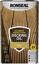 Image of Ronseal Ultimate Protection 5L Natural Oak Decking Oil