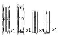 Image of CRANKSHAFT BEARING BM1033-STD