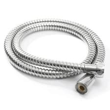 Image of STAINLESS STEEL SHOWER HOSE 0.5M-3M CHROME FLEXIBLE BATHROOM BATH PIPE